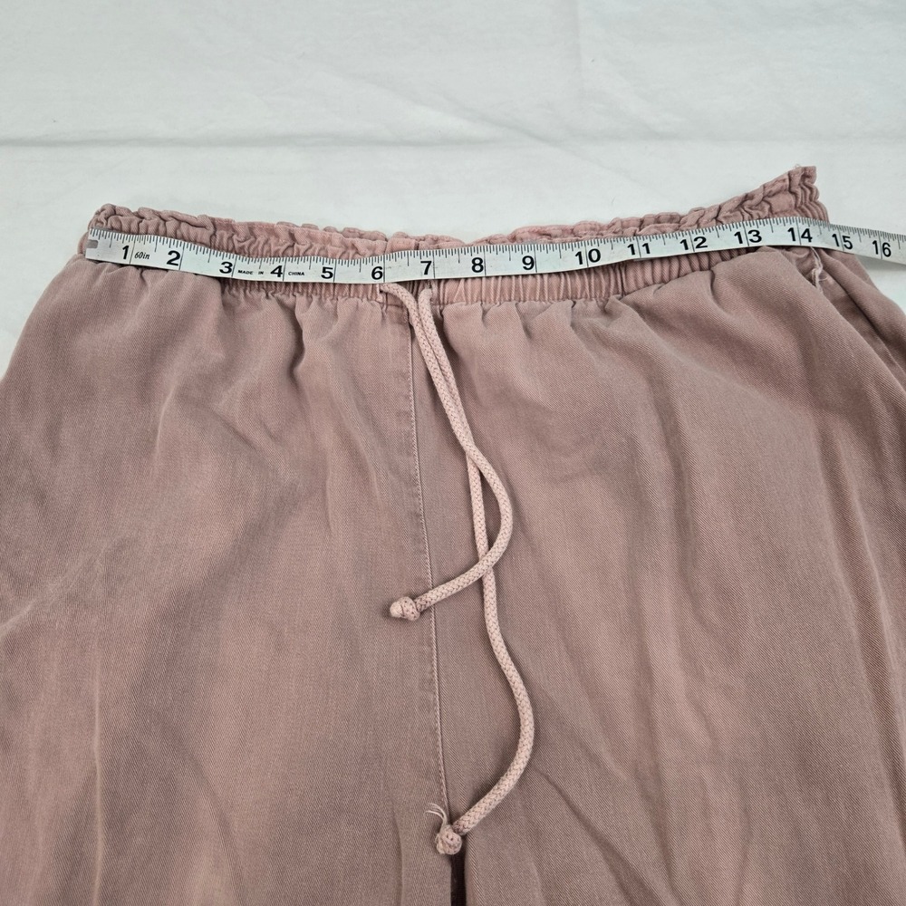 VTG‎ Orvis Pants Women Medium Pink Made in USA Elastic Waist Drawstring Tapered - Picture 5 of 10
